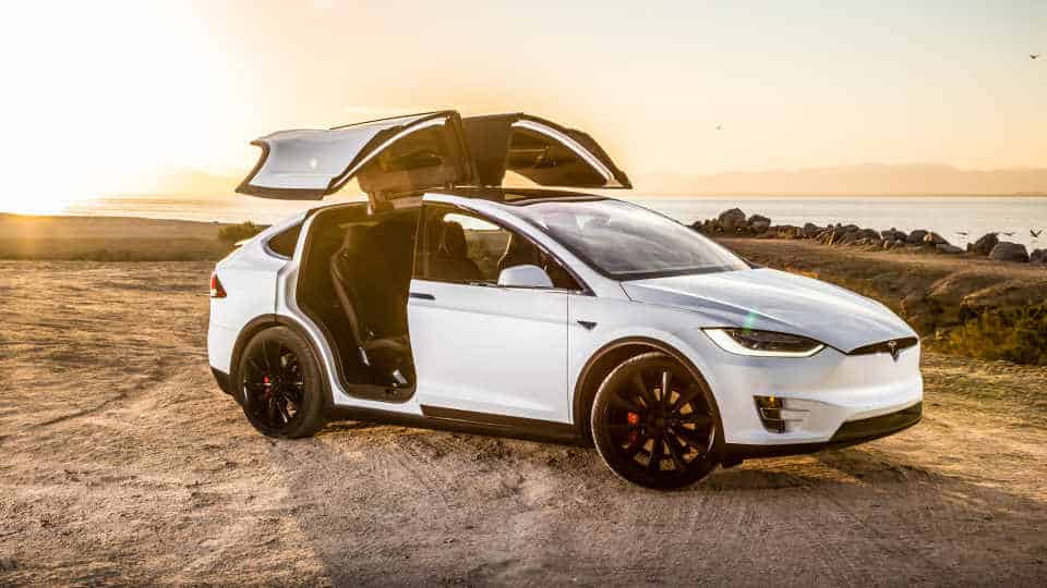 Jaguar I-Pace EV Woos Tesla Owners 2 Tesla Model X On Beach
