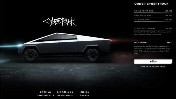 How To Order The Tesla Cybertruck