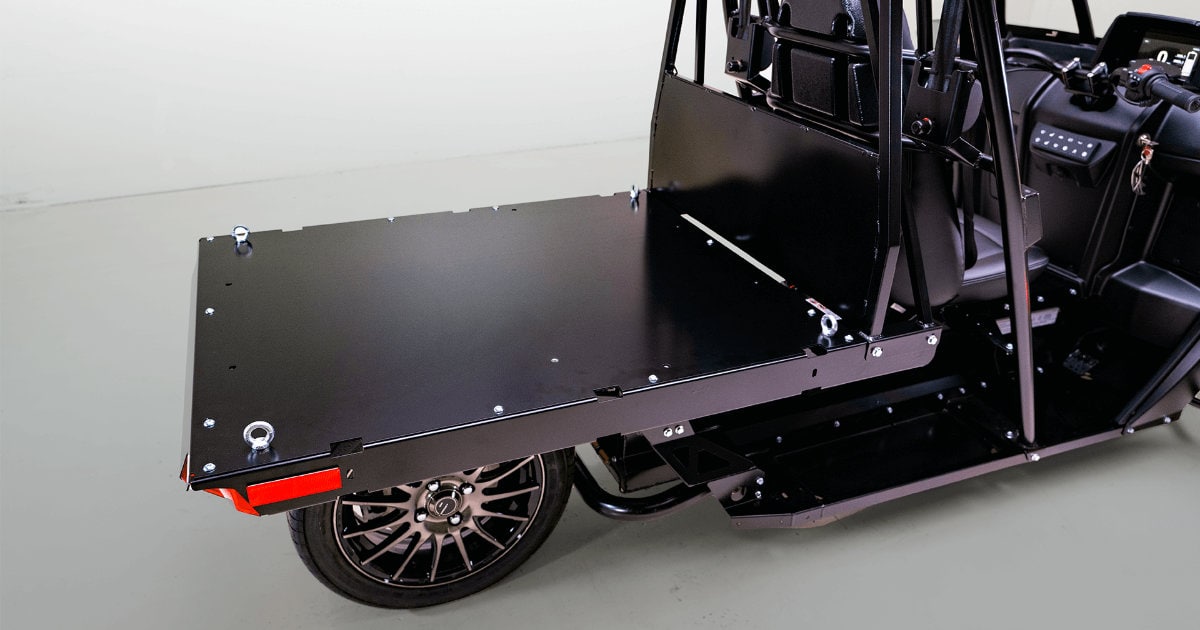 Arcimoto Launches New 3-Wheel 75 mph Electric Utility Vehicle 5 Arcimoto MUV Carrier Package