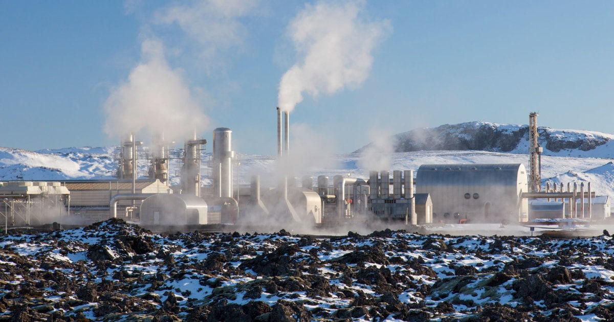 Geothermal Power Plant In Iceland