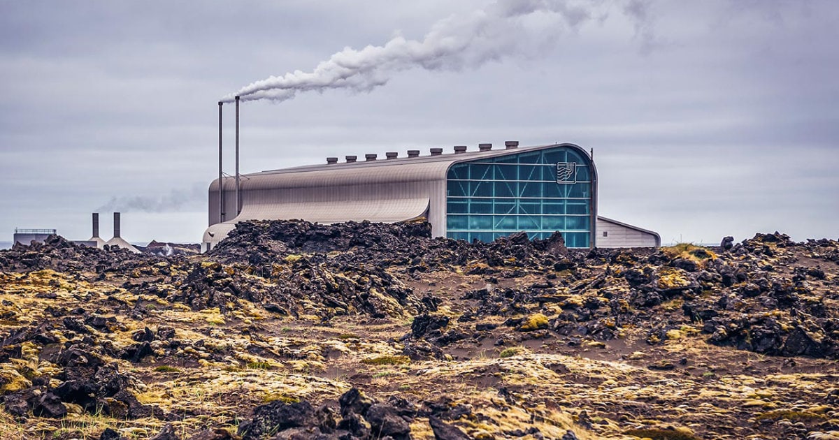 Modern Geothermal Power Plant