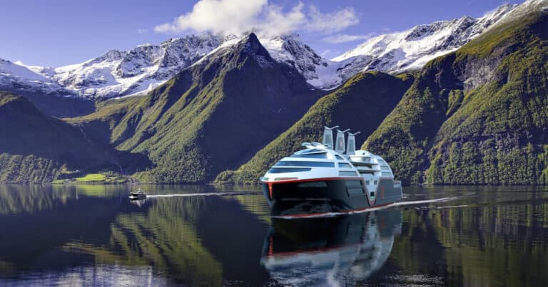 Hurtigruten Norway Sea Zero Electric Cruise Ship