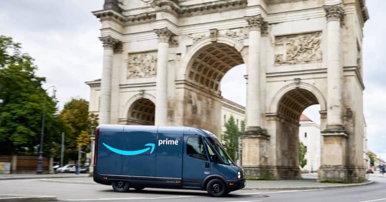 Rivian Amazon Electric Delivery Van In Europe