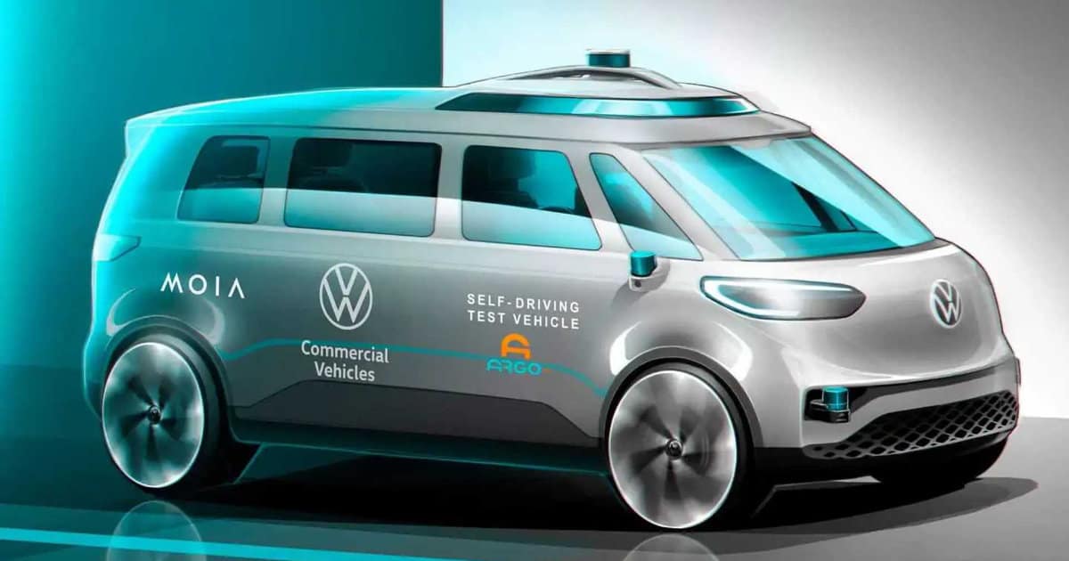 Volkswagen ID. Buzz Driverless Trials Kickoff in Austin, Texas 2 VW ID. Buzz Self Driving Test Vehicle Concept Art