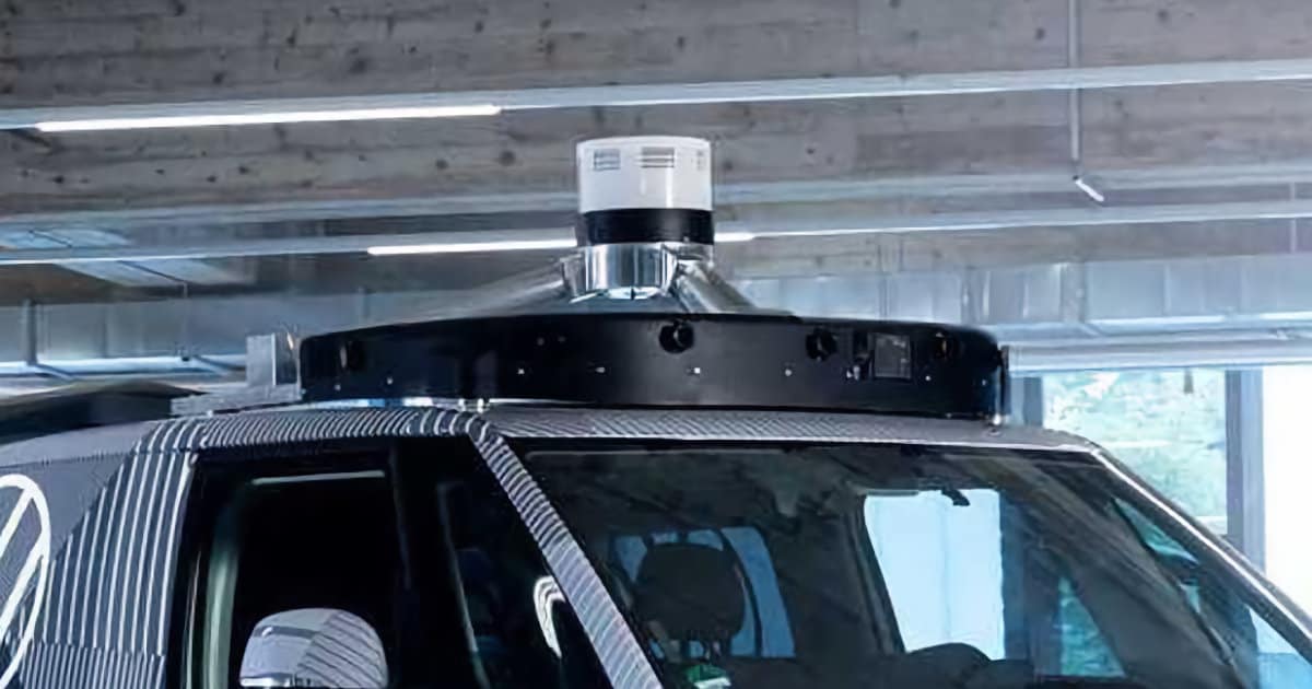 Volkswagen ID. Buzz Driverless Trials Kickoff in Austin, Texas 3 VW ID. Buzz Self Driving Test Vehicle Mobileye Unit