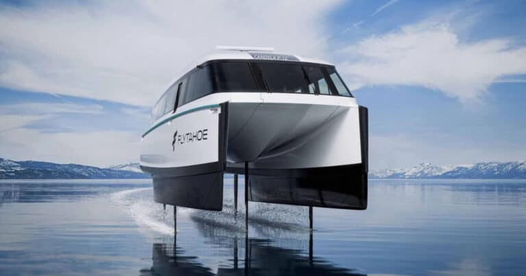 Candela P-12 Electric Hydrofoil On Lake Tahoe