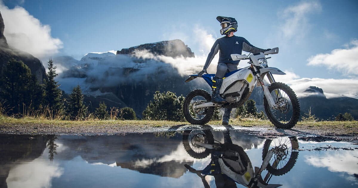 Husqvarna Pioneer 2025 Electric Motorcycle Reflection