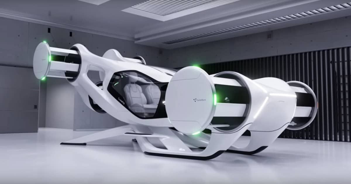 CycloTech BlackBird Flying Electric Vehicle
